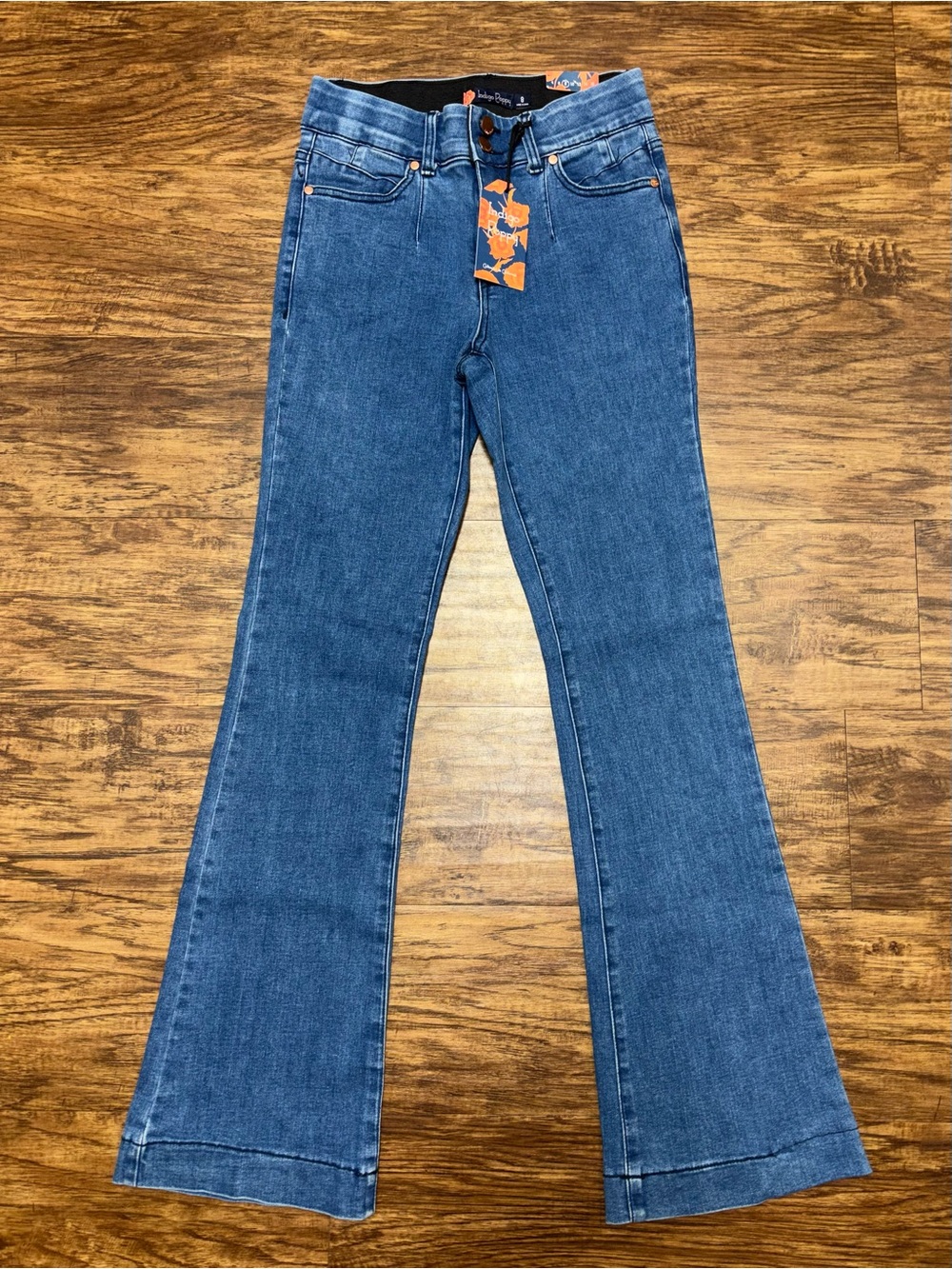 Indigo Poppy High Rise Slim Bootcut Jeans Size 8 NWT